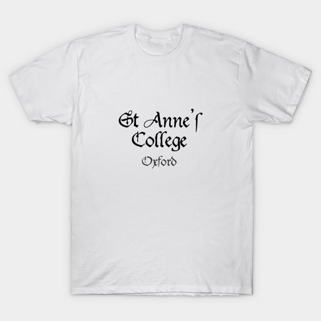 Oxford St Anne's College Medieval University T-Shirt by RetroGeek